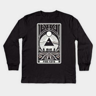 Pink Floyd Reimagined Fan Art Kids Long Sleeve T-Shirt